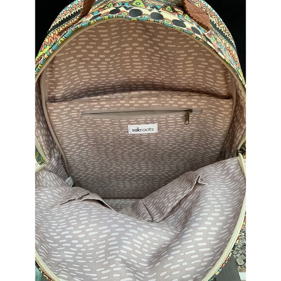 Sakroots Coated Artist Circle Bag Large Laptop Backpack - Picture 6 of 12